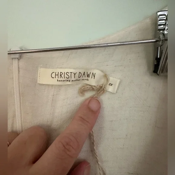 NWT Christy Dawn Scarlet dress in egg shell - Picture 5 of 7